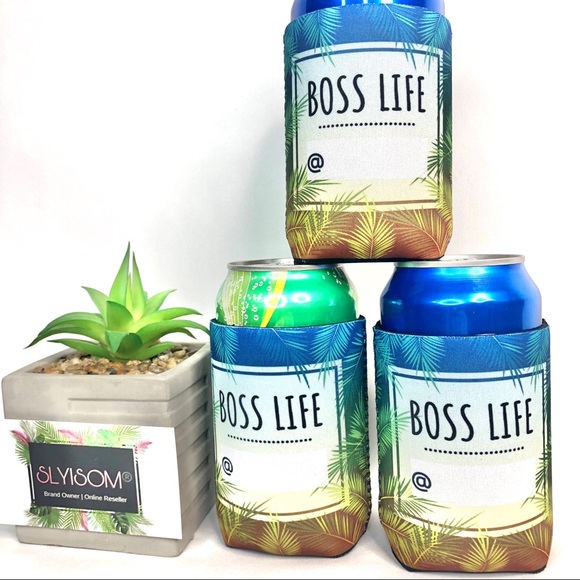 20 BOSS LIFE koozie Palm tree / business promoter - Picture 3 of 8